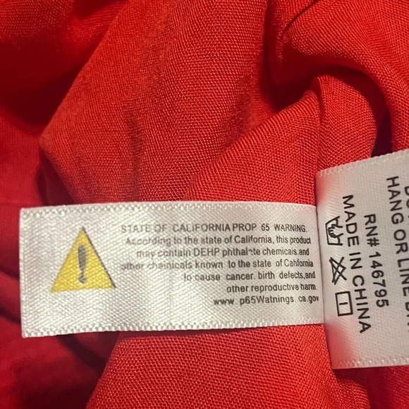 ANTHROPOLOGIE 4S13NNA Marina Dress Red Boho Tiered Long sleeve Size Small - Picture 9 of 10